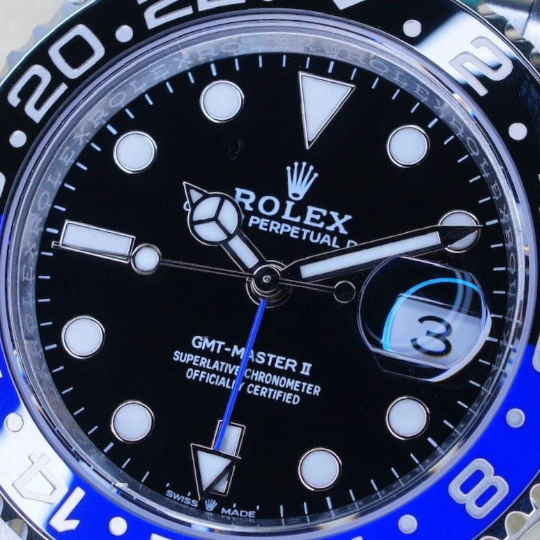 Rolex NEW 2026 GMT-Master II 126710BLNR “BATGIRL” Black Dial Blue & Black Bezel Stainless Steel 40mm