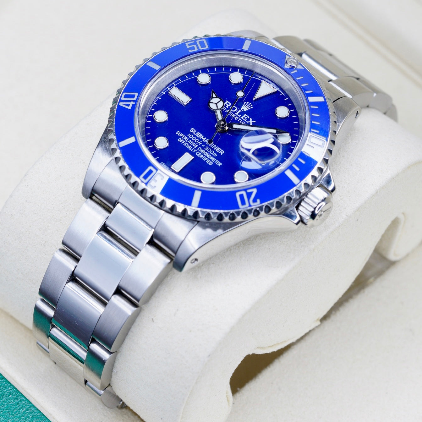 Rolex Submariner 16610 “ALMOST SMURF” AM Blue Dial & Blue Bezel Stainless Steel 40mm