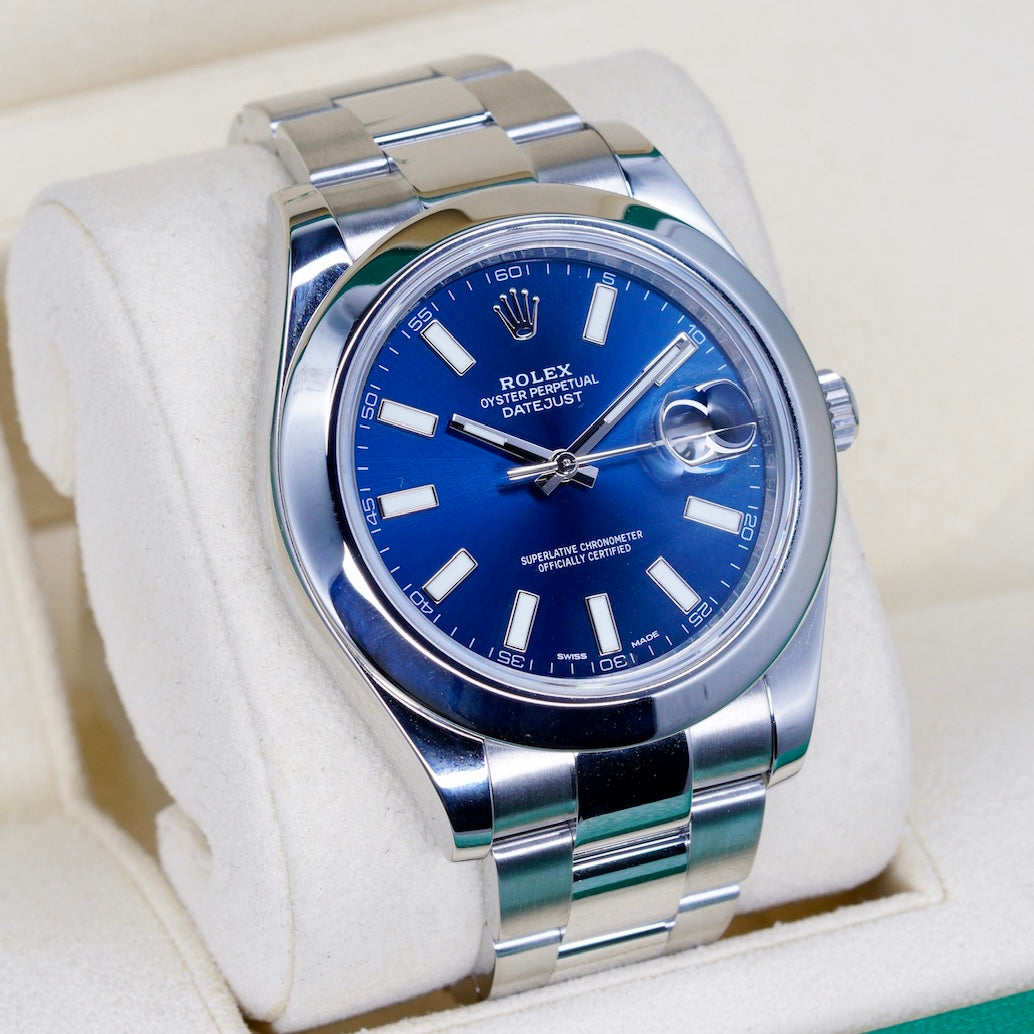 Rolex Datejust 116300 Blue Dial Stainless Steel Oyster 41mm