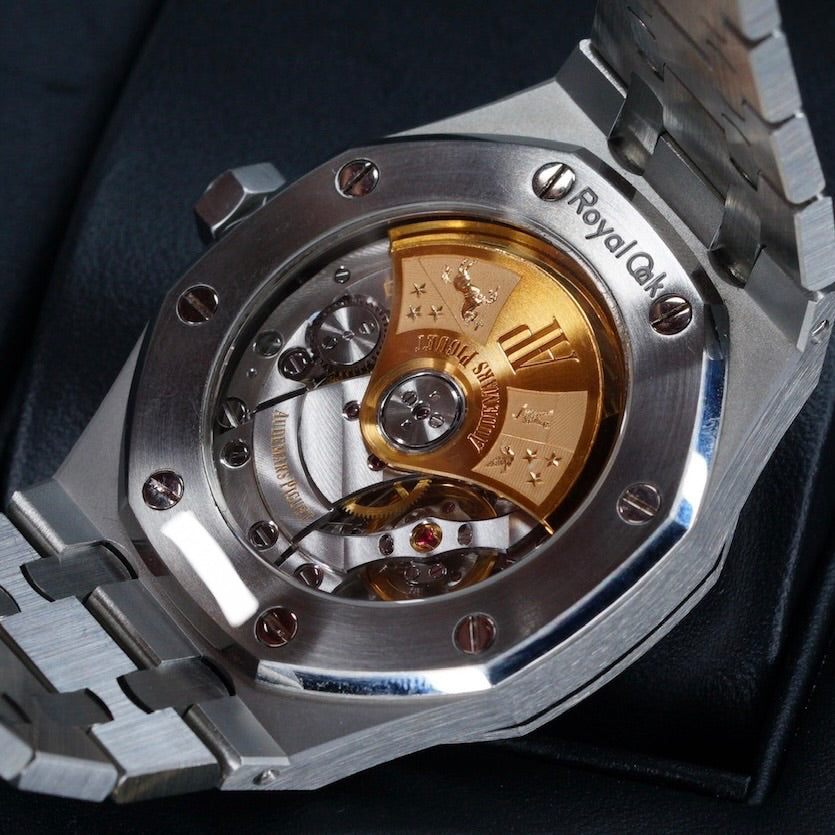 Audemars Piguet Royal Oak 15451ST.ZZ.1256ST.01 Black Dial Diamond Bezel Stainless Steel 37mm