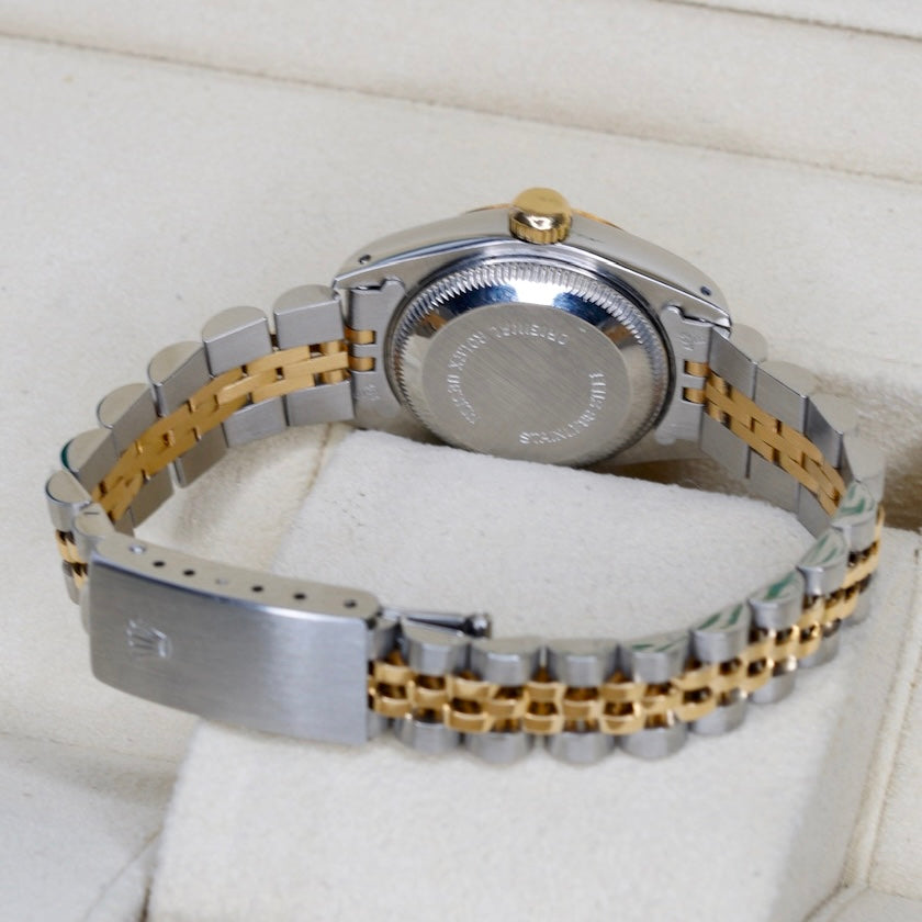 Rolex Lady-Datejust 69173 Champagne Stick Dial Two-Tone Yellow Gold & Steel Jubilee 26mm