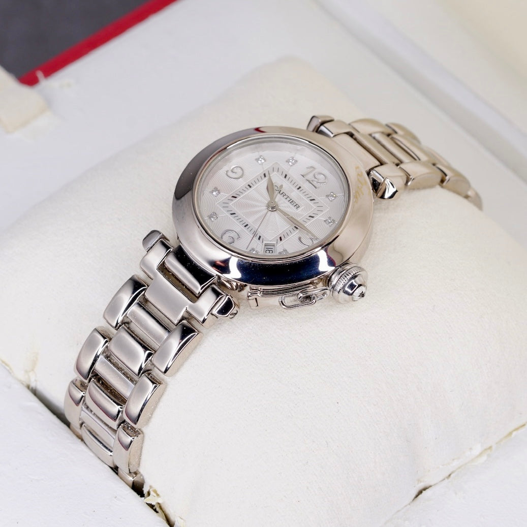 Cartier Pasha Diamond Dial White Gold