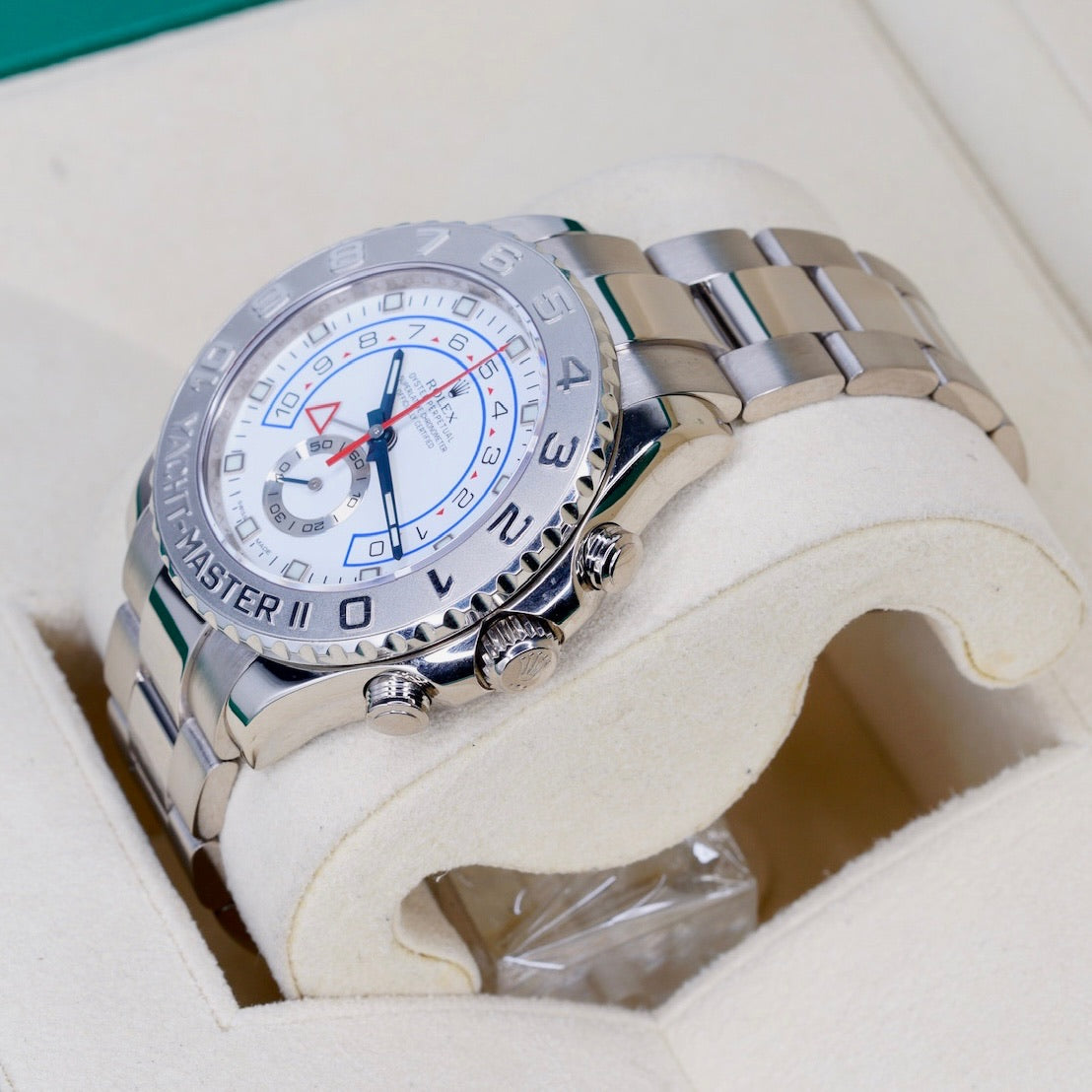 Rolex Yacht-Master II 116689 White Dial White Gold 44mm 2013