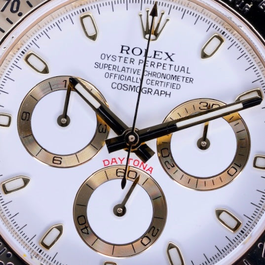 Rolex Daytona 116528 White Dial Yellow Gold 40mm 2014