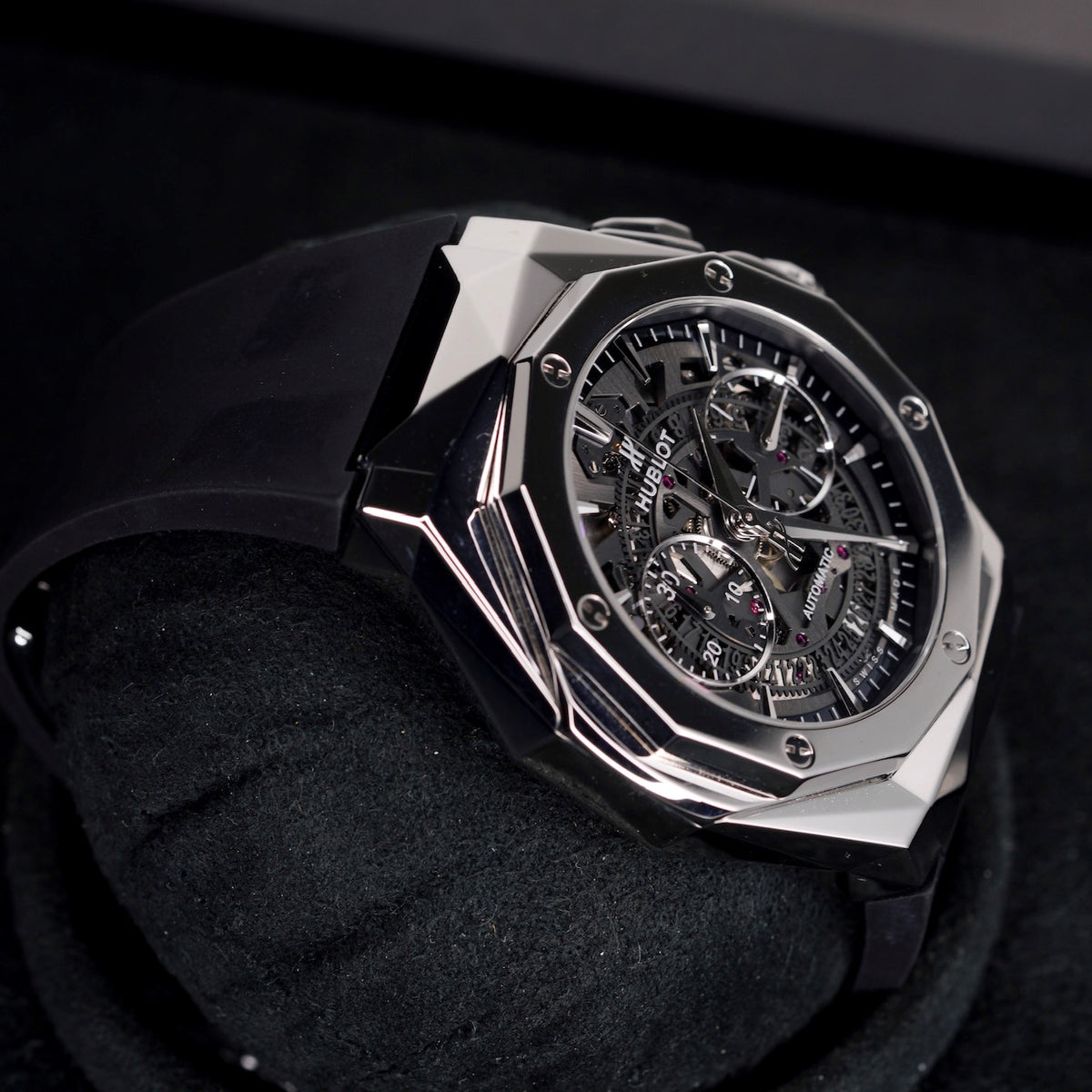 Hublot Classic Fusion Aerofusion 525.NX.0170.RX.ORL18 “ORLINSKI” Skeleton Dial Titanium 45mm