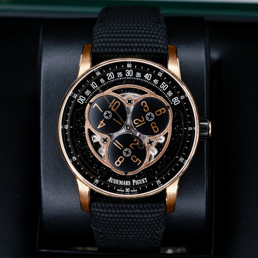 Audemars Piguet Code 11.59 15212NR.OO.A002KB.01-AB “STARWHEEL” Black Dial Rose Gold 41mm
