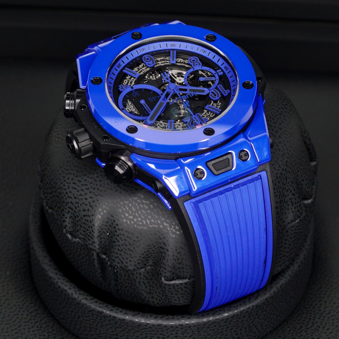 Hublot Big Bang Unico 411.ES.5119.RX “BLUE MAGIC” Skeleton Dial Blue Ceramic Limited Edition 500 45mm