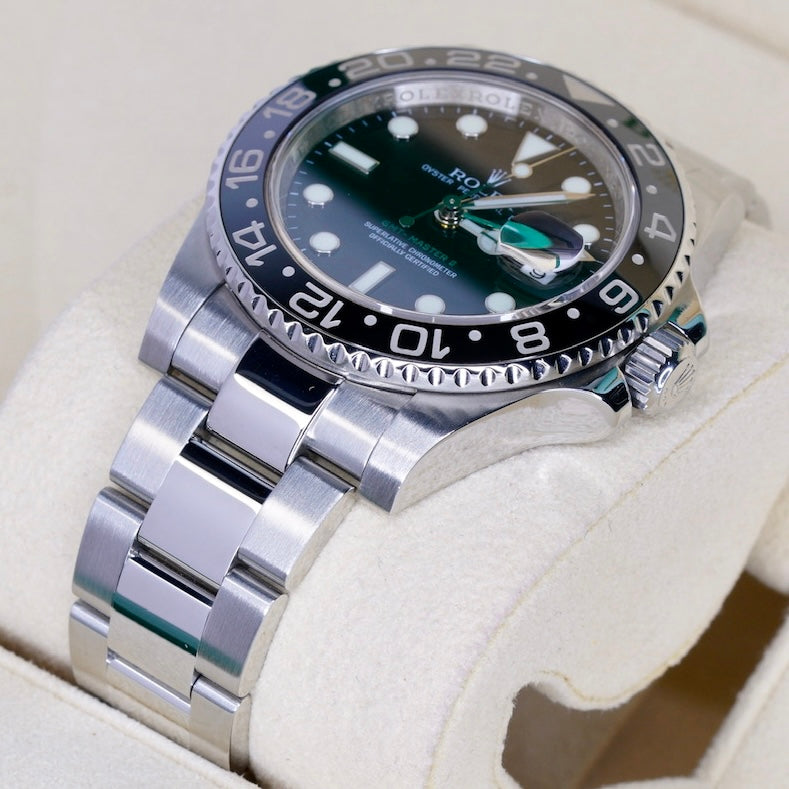 Rolex GMT-Master II 116710LN Black Dial Green Arrow Stainless Steel 40mm 2008