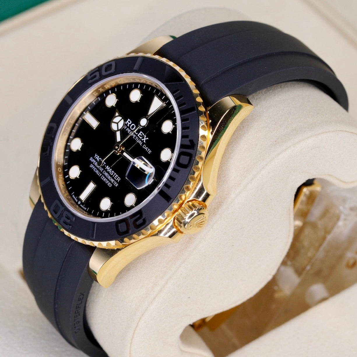 Rolex Yacht-Master 226658 Black Dial Yellow Gold Oysterflex 40mm 2025