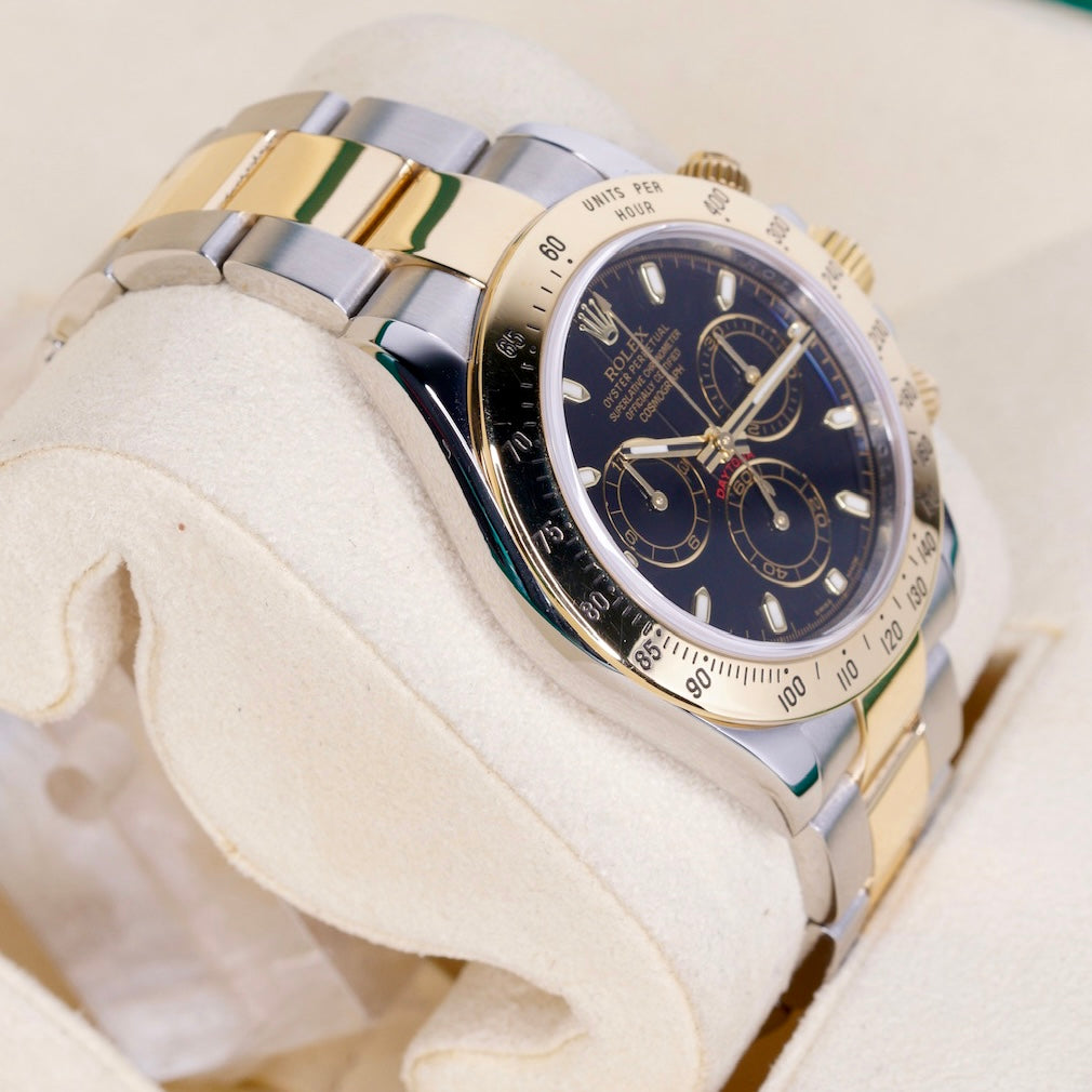 Rolex Daytona 116523 Black Dial Two-Tone Stainless Steel & Yellow Gold 40mm