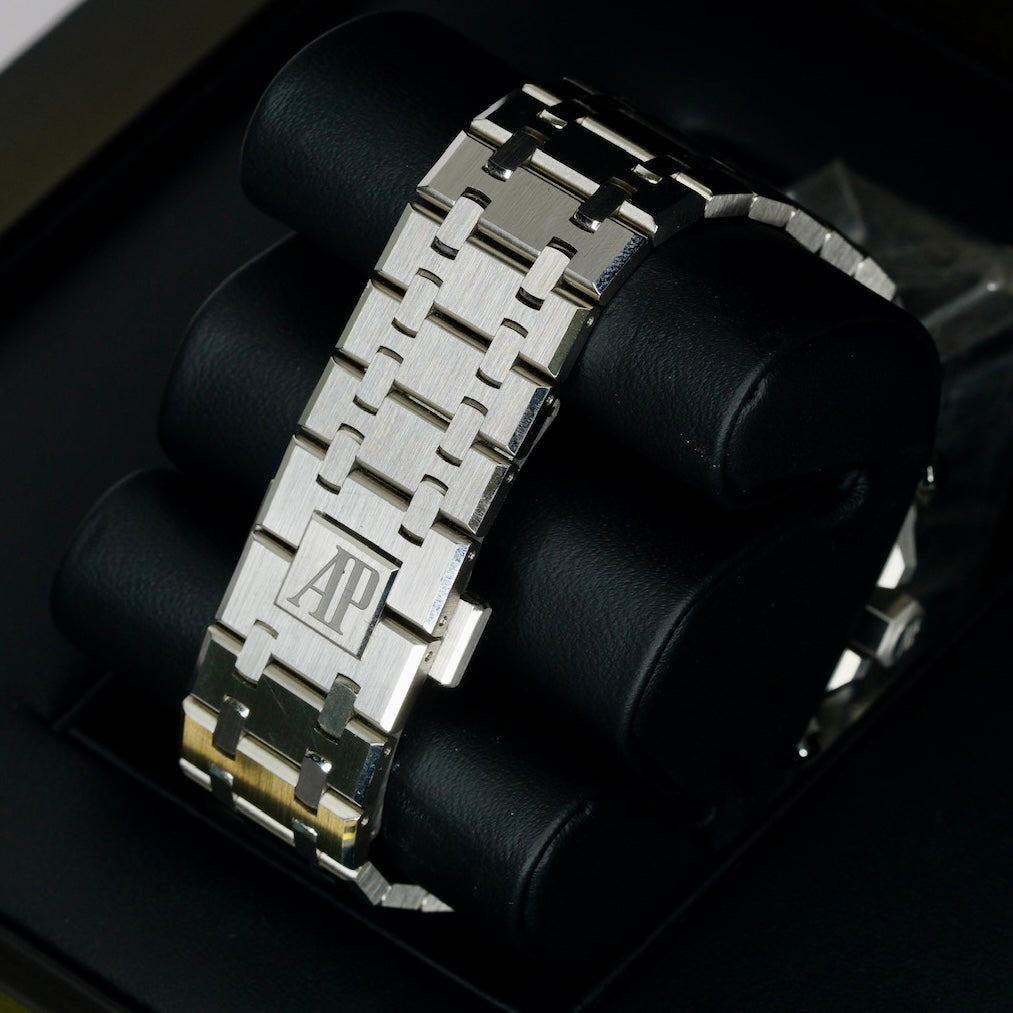 Audemars Piguet SLIDER 2024 Royal Oak 26240ST.OO.1320ST.08 Green Dial Black Letters Stainless Steel Chronograph 41mm