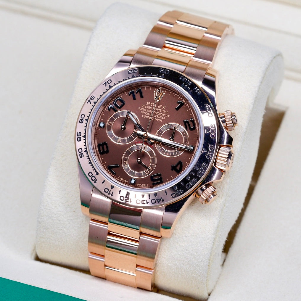 Rolex Daytona 116505 “CHOCO ARABIC” Brown Arabic Dial Rose Gold 40mm 2018