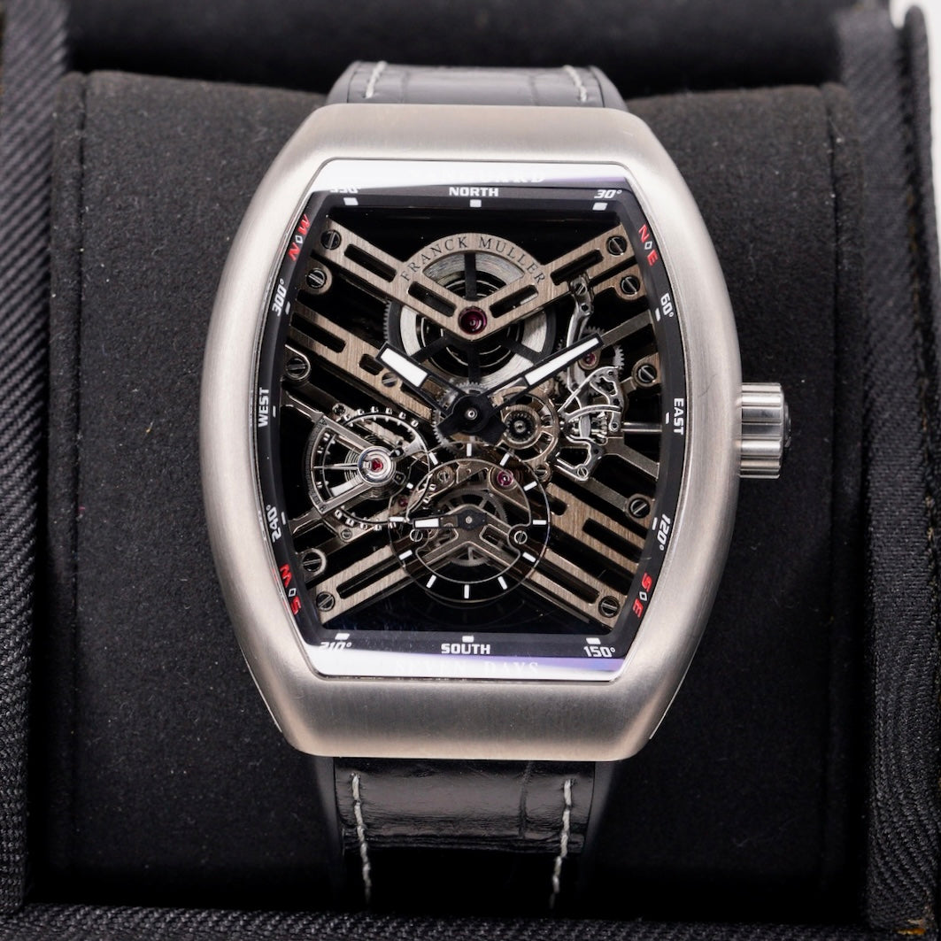 Franck Muller Vanguard V45 S6 SQT TT BR NR Skeleton Seven Days