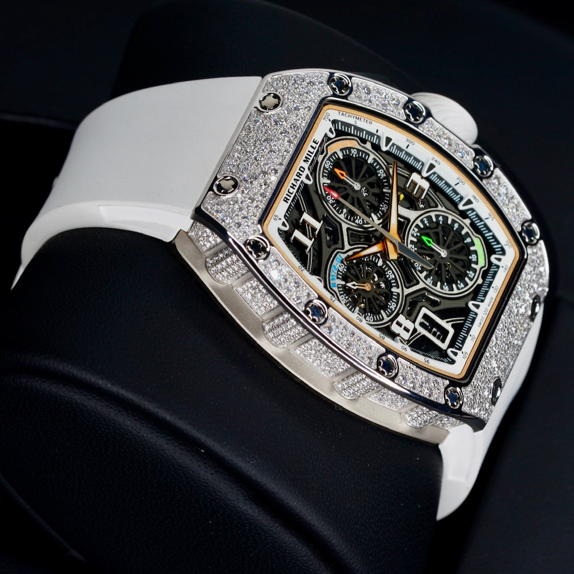 Richard Mille RM72-01 “SNOW LEOPARD” Skeleton Dial White Gold Diamond Case 2025