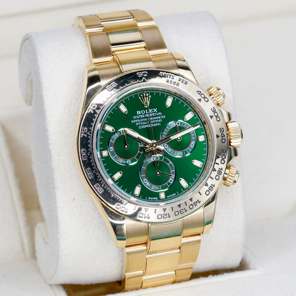 Rolex Daytona 116508 “JOHN MAYER” Money Green Dial Yellow Gold 40mm 2019