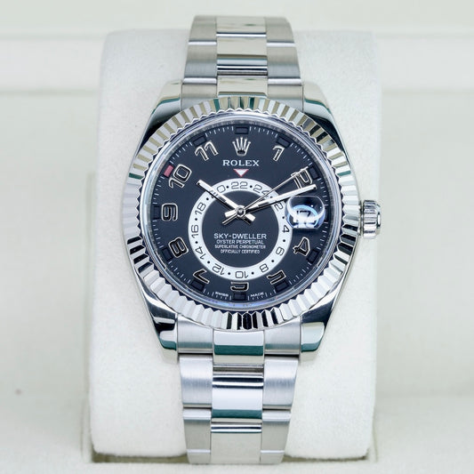 Rolex Sky-Dweller 326939 Black Arabic Dial White Gold Oyster 42mm