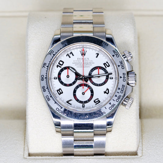Rolex Daytona 116509 “SILVER RACING” Silver Arabic Racing Dial White Gold 40mm