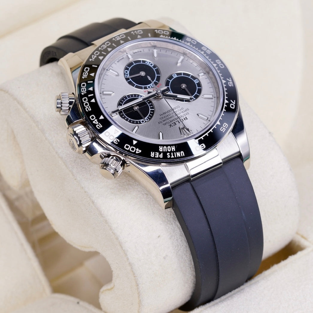 Rolex Daytona 126519LN-0006 “GHOST” Grey Dial White Gold Oysterflex 40mm