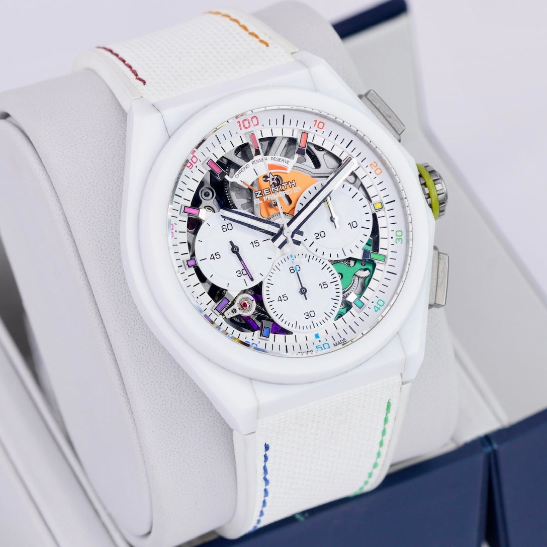 Zenith Defy El Primero 21 49.9010.9004/01.R947 “CHROMA” Skeleton White Ceramic 44mm 2022