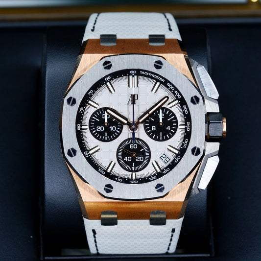Audemars Piguet Royal Oak Offshore 26420OI.OO.A015VE.01 “BABY LEBRON” Grey Dial Rose Gold Chronograph 43mm