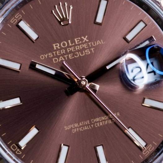 Rolex Datejust 126331 “CHOCOLATE” Brown Stick Dial Rose Gold & Steel Jubilee 41mm