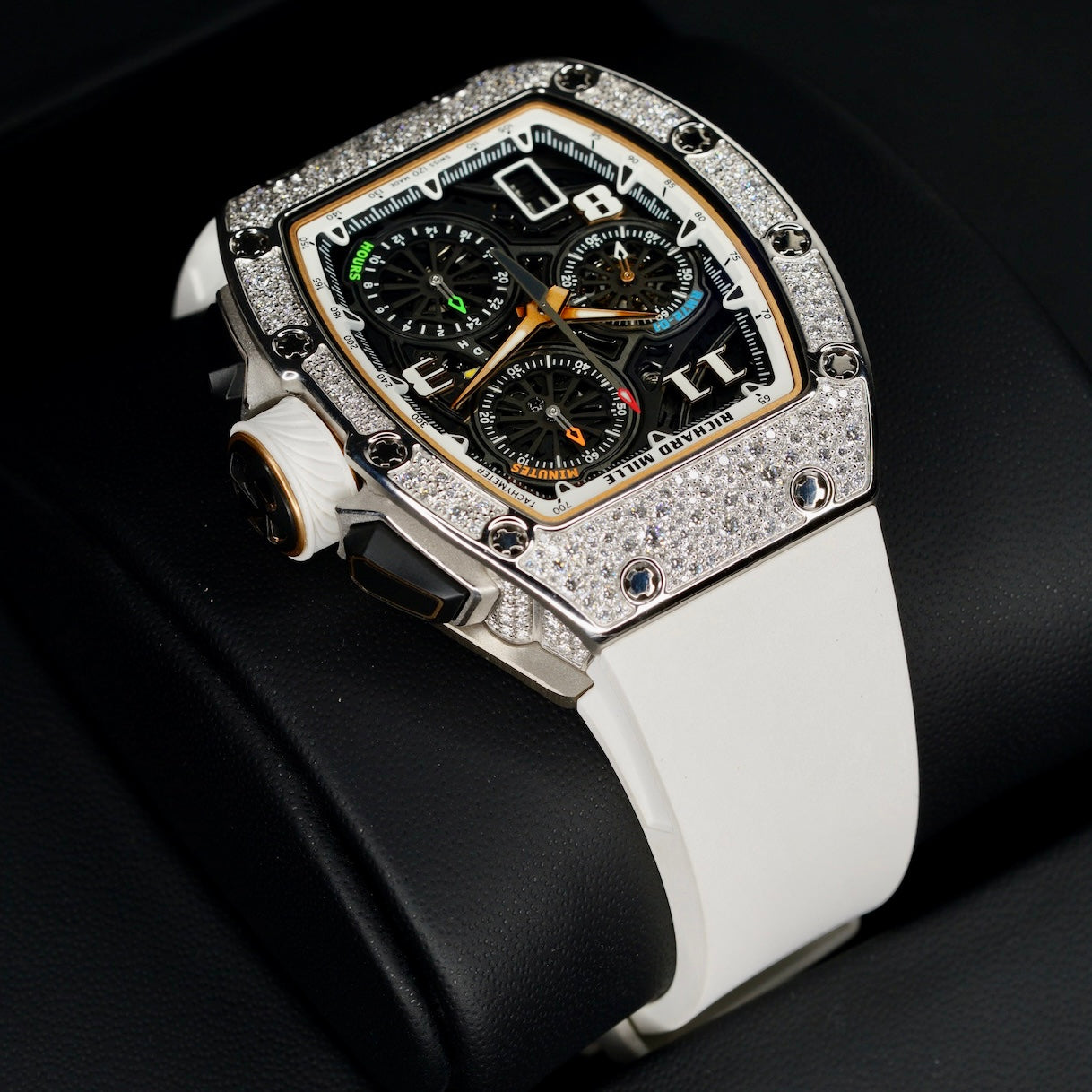 Richard Mille RM72-01 “SNOW LEOPARD” Skeleton Dial White Gold Diamond Case 2025