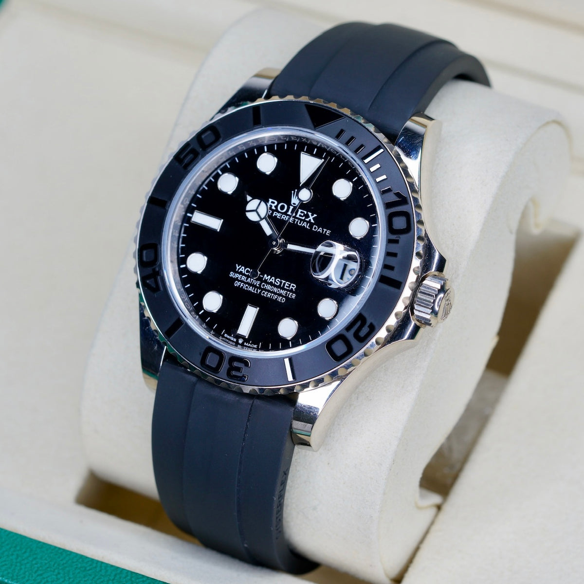 Rolex Yacht-Master 226659 Black Dial White Gold Oysterflex 42mm 2024