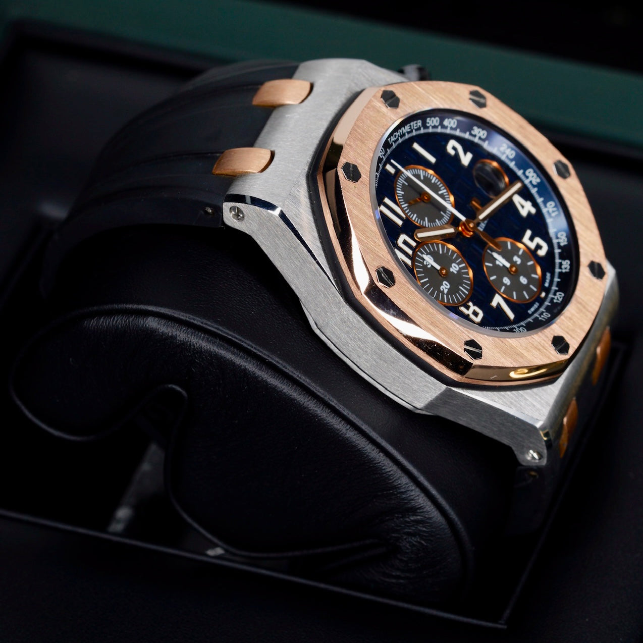 Audemars Piguet Royal Oak Offshore 26471SR.OO.D101CR.01 “BUCHERER” Blue Dial Two-Tone Rose Gold & Steel Chronograph 42mm