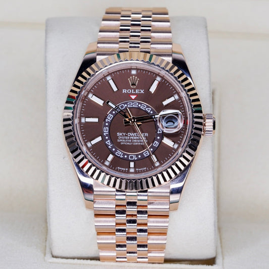 Rolex Sky-Dweller 336935 “CHOCOLATE” Brown Dial Rose Gold Jubilee 42mm 2024