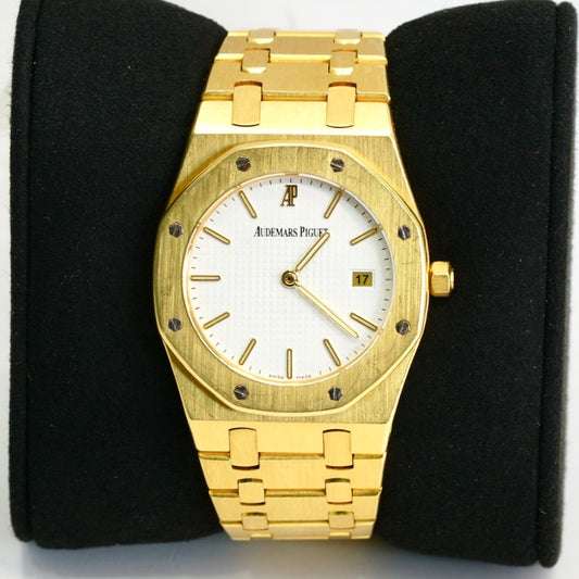 Audemars Piguet Royal Oak 56175BA White Cream Dial Yellow Gold 33mm