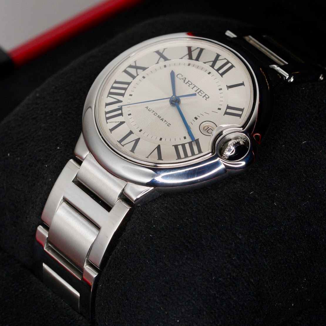 Cartier Ballon Bleu 3001 White Dial Stainless Steel 42mm