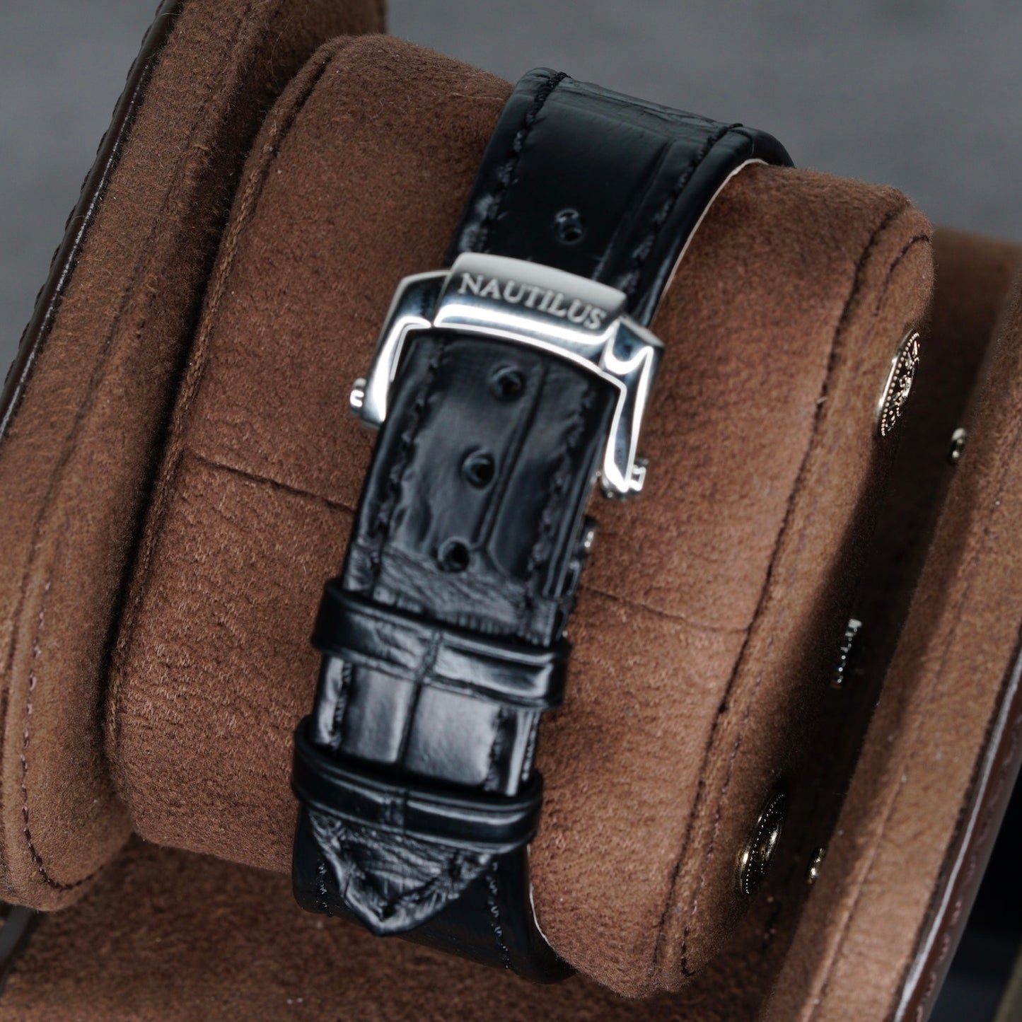 Patek Philippe Nautilus 5726A-001 Black Dial Stainless Steel Leather Strap