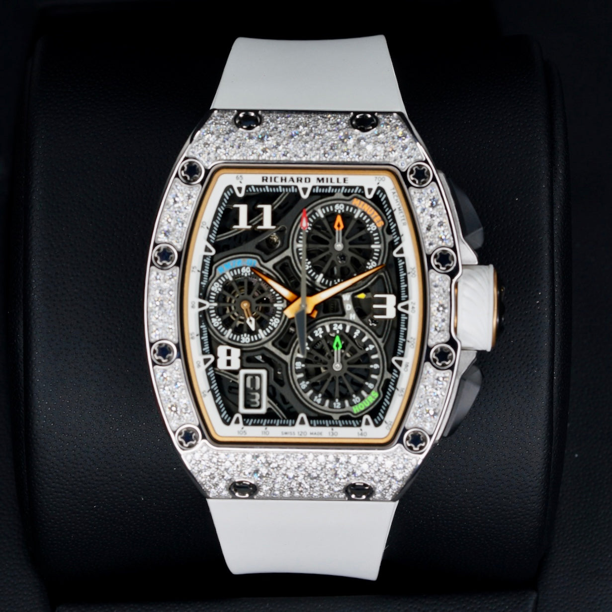 Richard Mille RM72-01 “SNOW LEOPARD” Skeleton Dial White Gold Diamond Case 2025