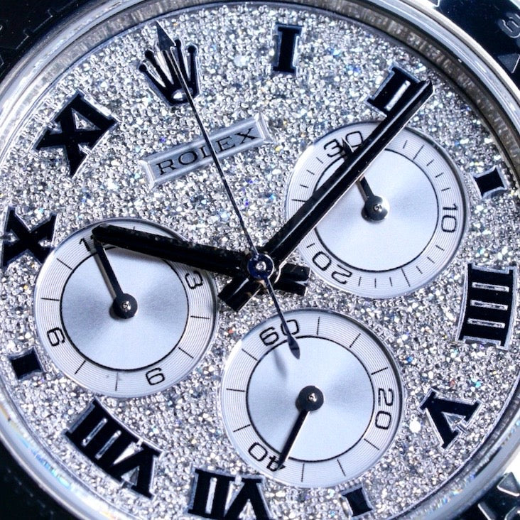 Rolex Daytona 116509 ZEA Factory Roman Pave Dial White Gold 40mm 2008