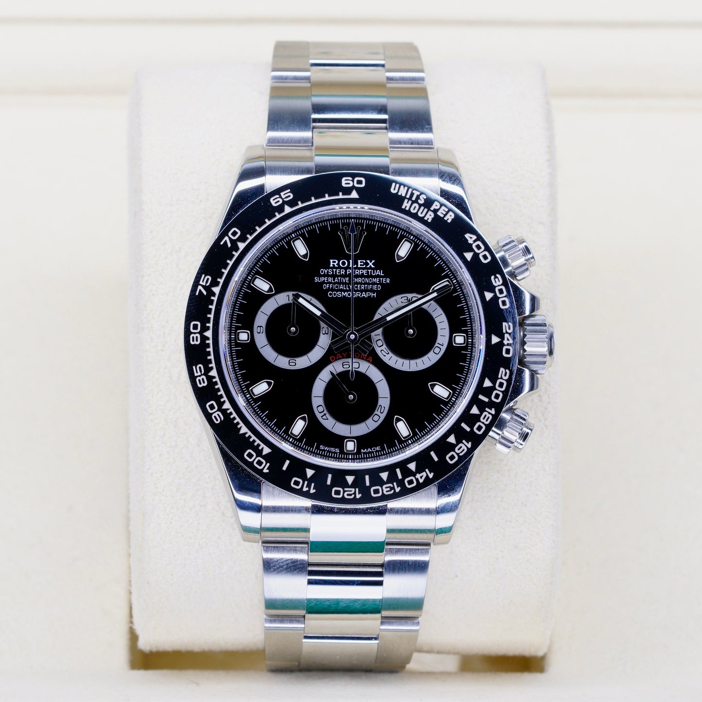 Rolex Daytona 116500LN “REVERSE PANDA” Black Dial White Sub Dials Stainless Steel 40mm