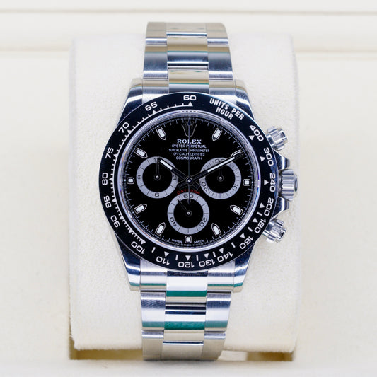 Rolex Daytona 116500LN “REVERSE PANDA” Black Dial White Sub Dials Stainless Steel 40mm