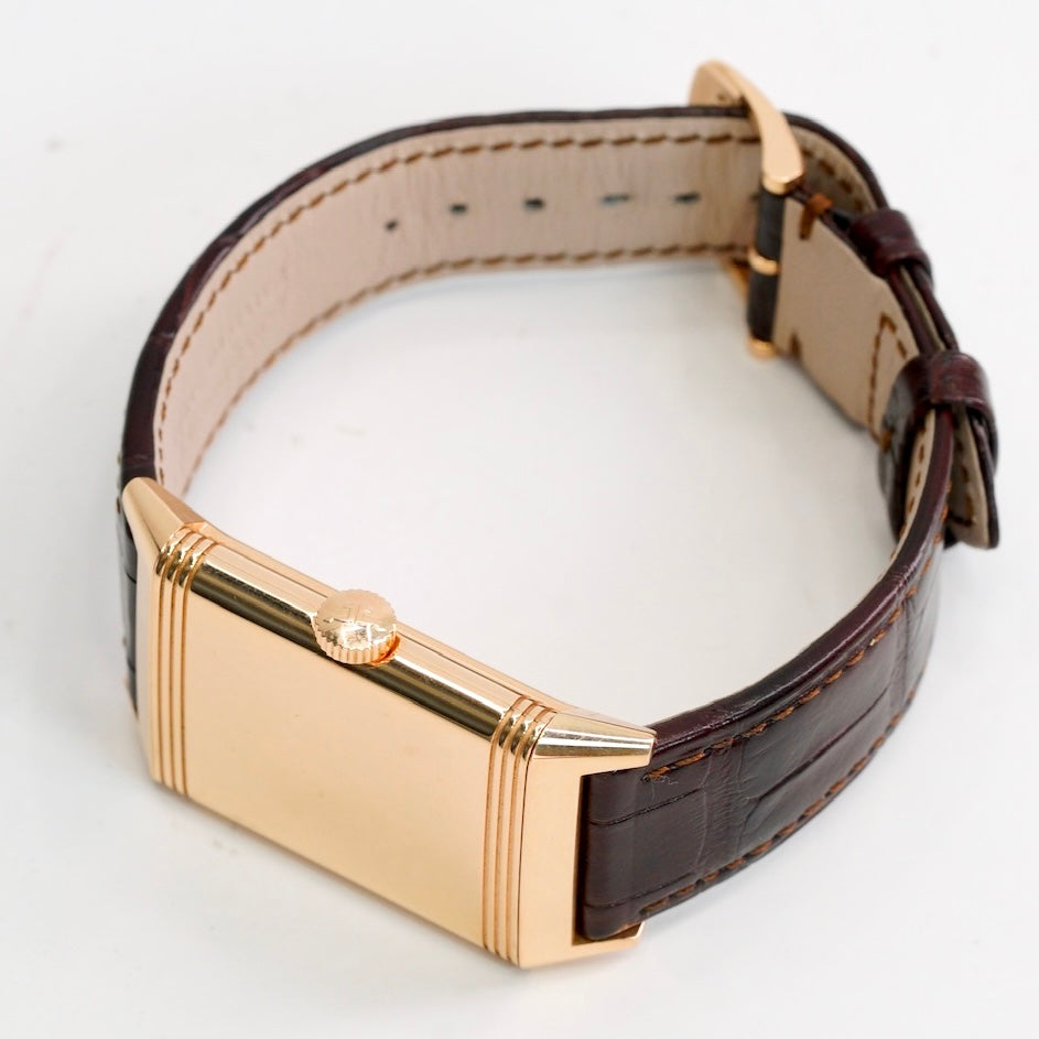 Jaeger-LeCoultre Reverso Q713256J “BURGUNDY DIAL” Tribute Small Seconds Rose Gold