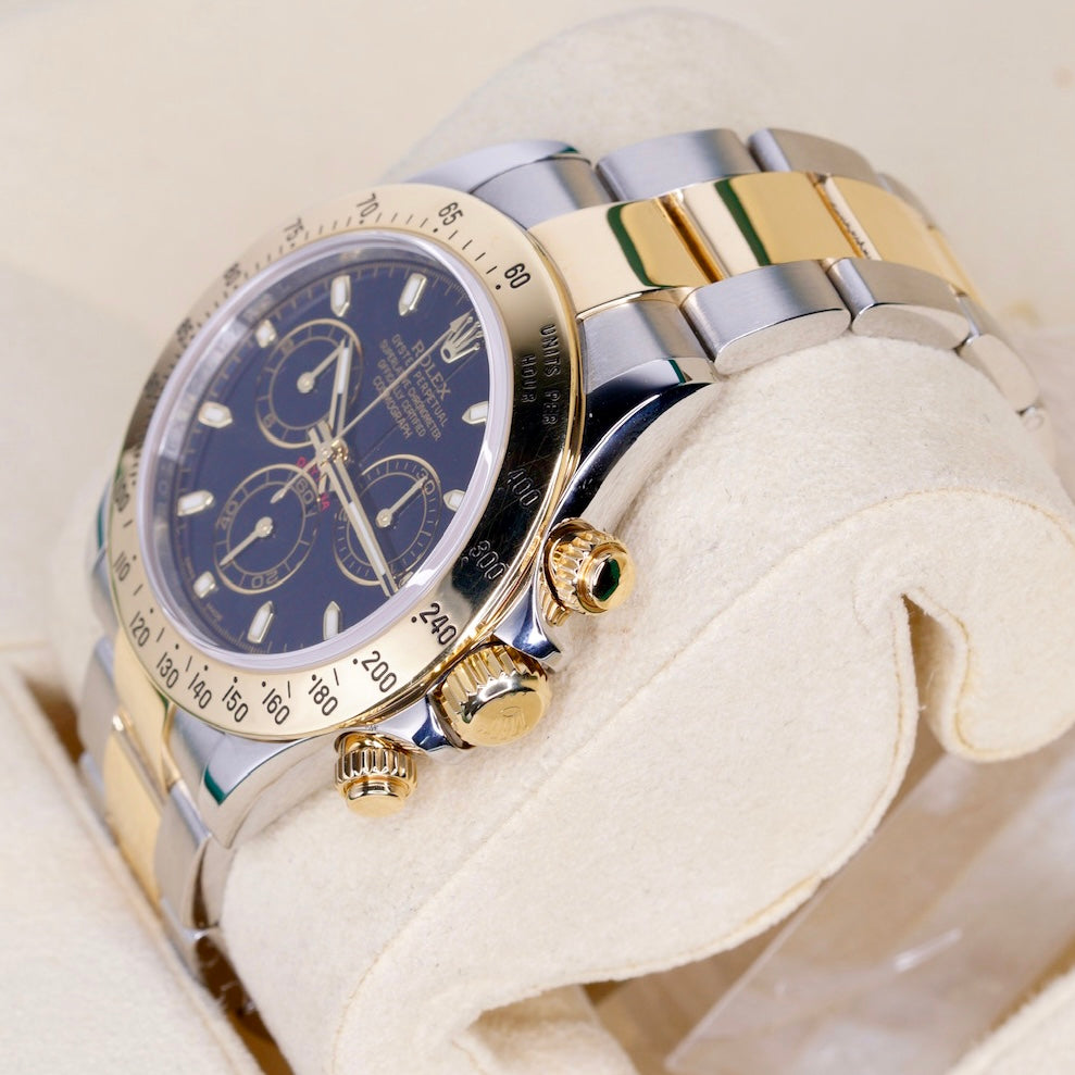 Rolex Daytona 116523 Black Dial Two-Tone Stainless Steel & Yellow Gold 40mm