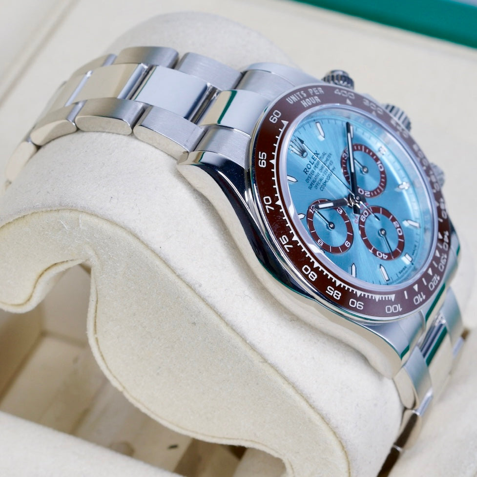 Rolex Daytona 126506 “PLATONA” Ice Blue Dial Platinum Open Case Back 40mm 2025