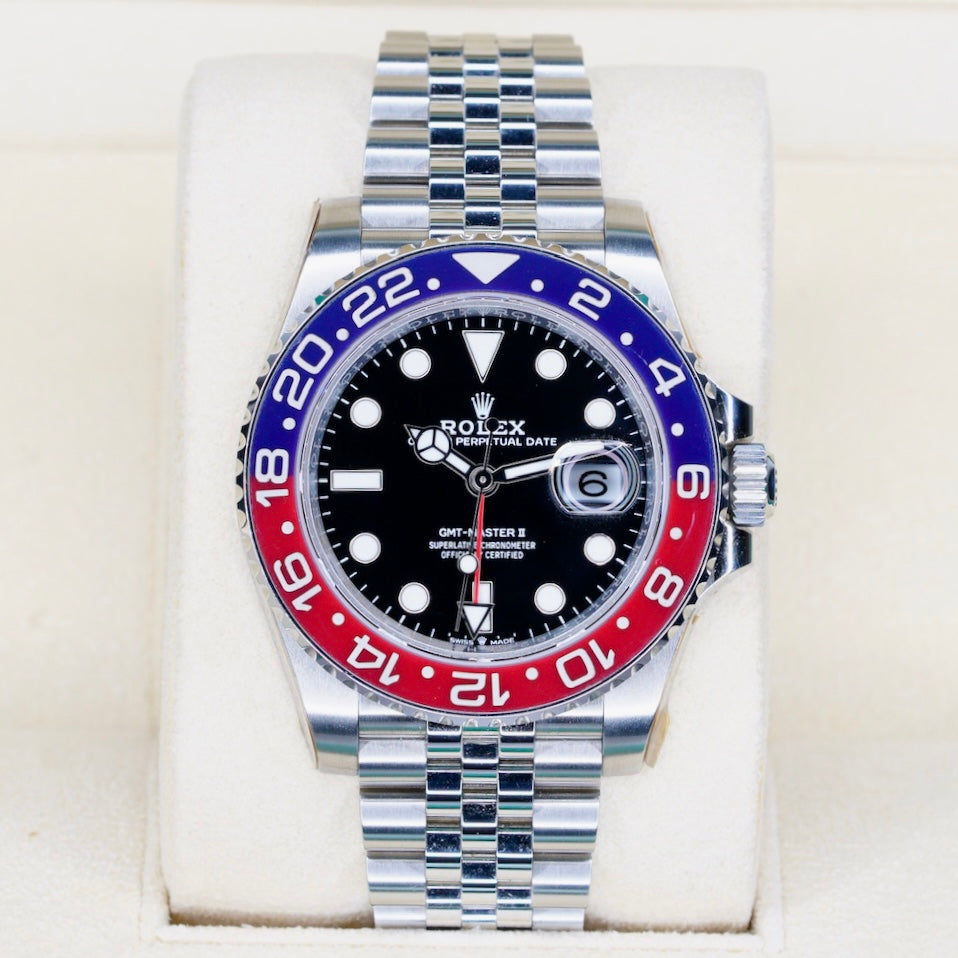 Rolex GMT-Master II 126710BLRO “PEPSI” Black Dial Red & Blue Bezel Stainless Steel Jubilee 40mm 2025