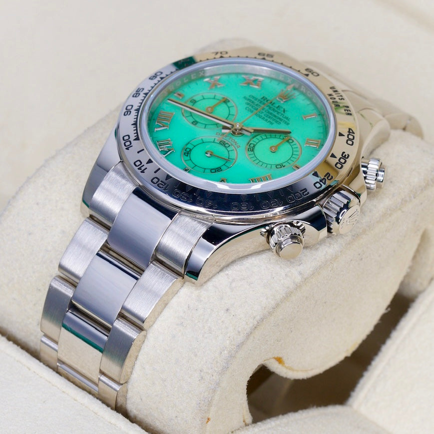 Rolex Daytona 116509 “BEACH” Chrysoprase Dial White Gold 40mm 2016