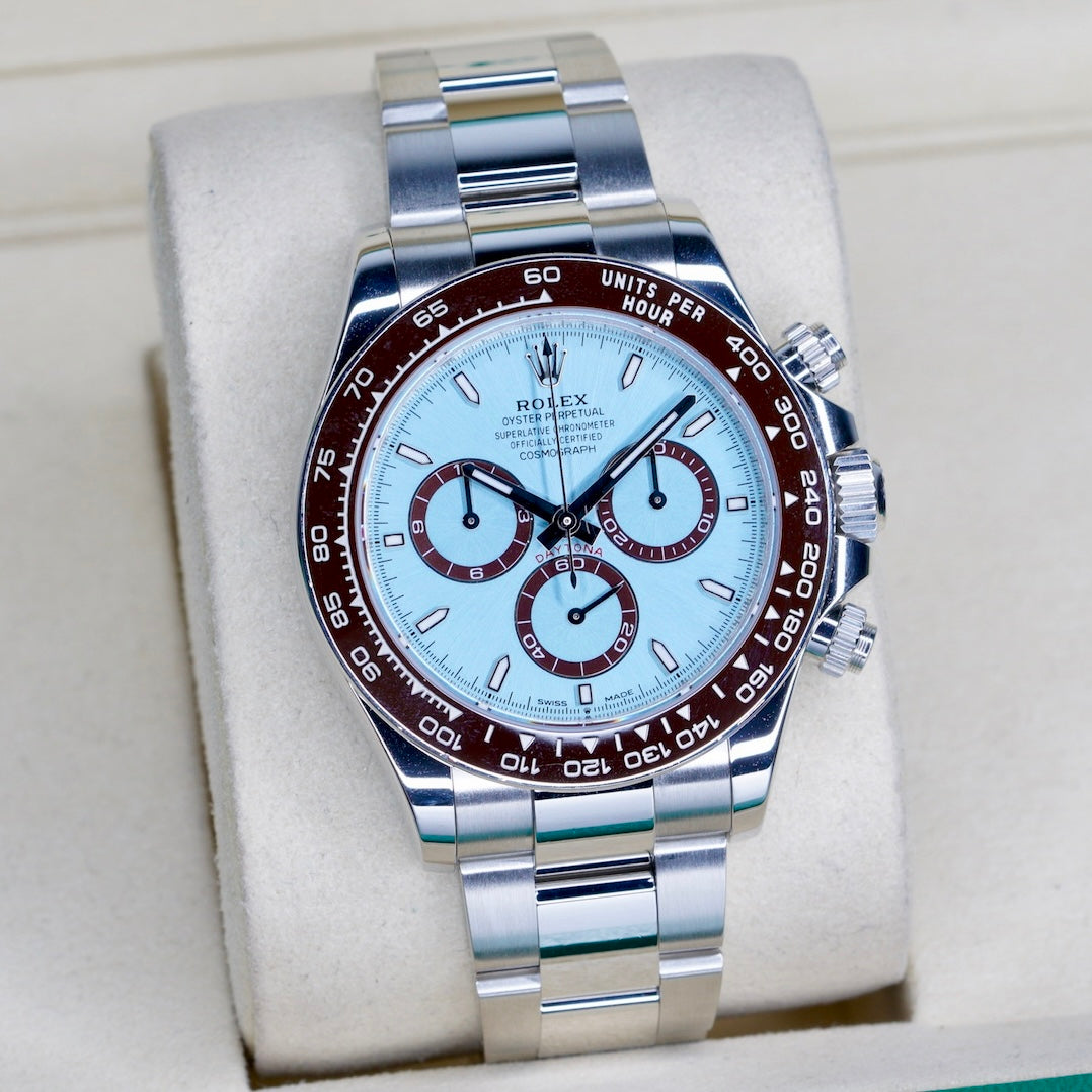 Rolex Daytona 126506 “PLATONA” Ice Blue Dial Platinum Open Case Back 40mm 2025
