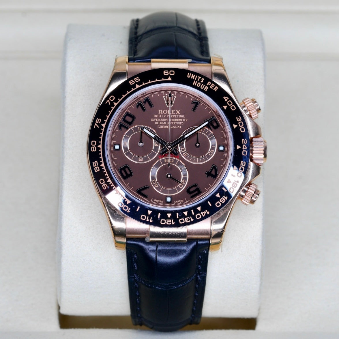 Rolex Daytona 116515LN “CHOCO ARABIC” Brown Arabic Dial Rose Gold Leather Strap 40mm 2013