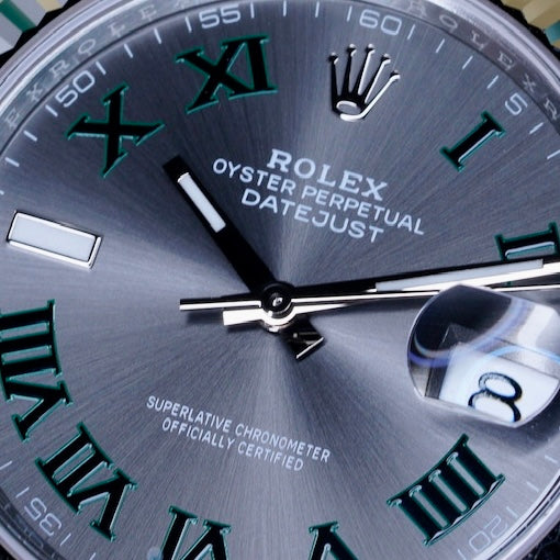 Rolex NEW 2026 126334 Datejust “WIMBLEDON” Grey Roman Dial Stainless Steel Oyster 41mm