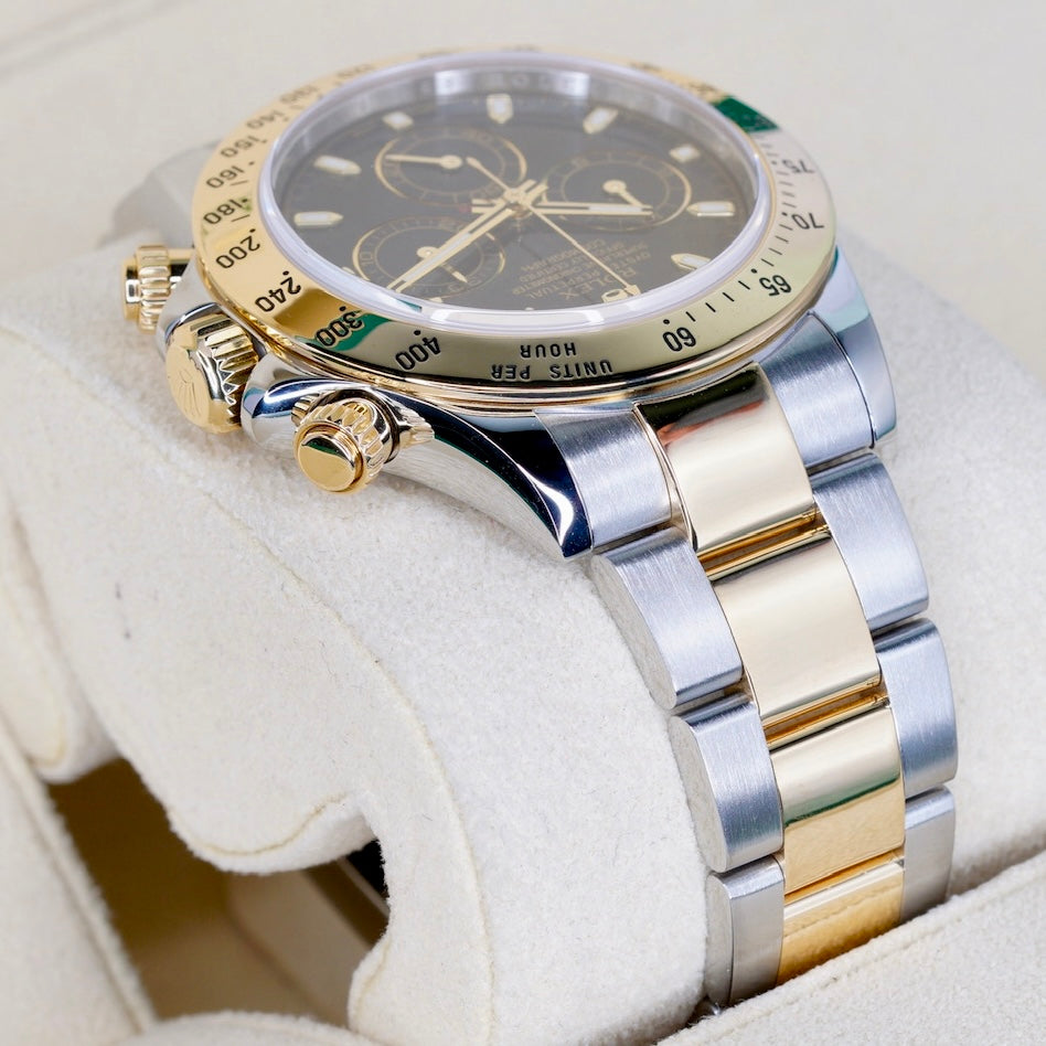 Rolex Daytona 116523 Black Dial Two-Tone Yellow Gold & Steel 40mm