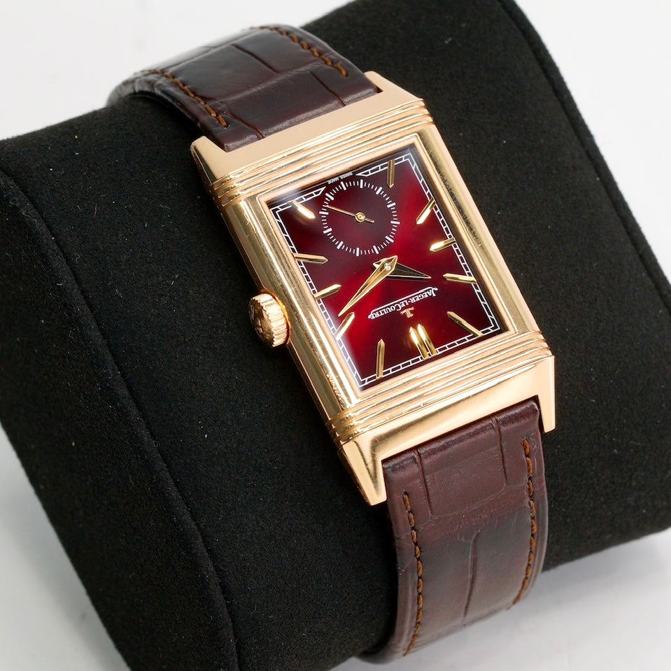 Jaeger-LeCoultre Reverso Q713256J “BURGUNDY DIAL” Tribute Small Seconds Rose Gold
