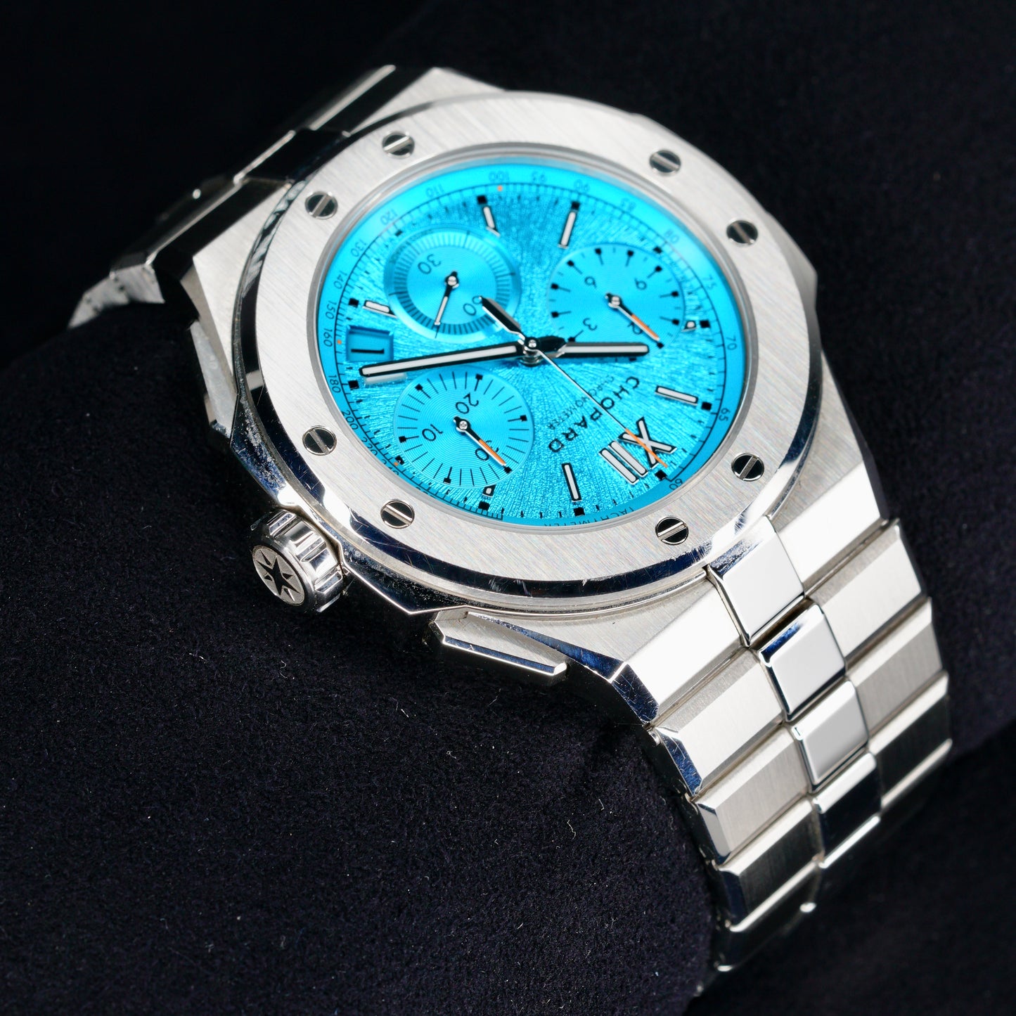 Chopard Alpine Eagle 298609-3006 “MARITIME BLUE XL” Turquoise Dial Chrono Stainless Steel 44mm