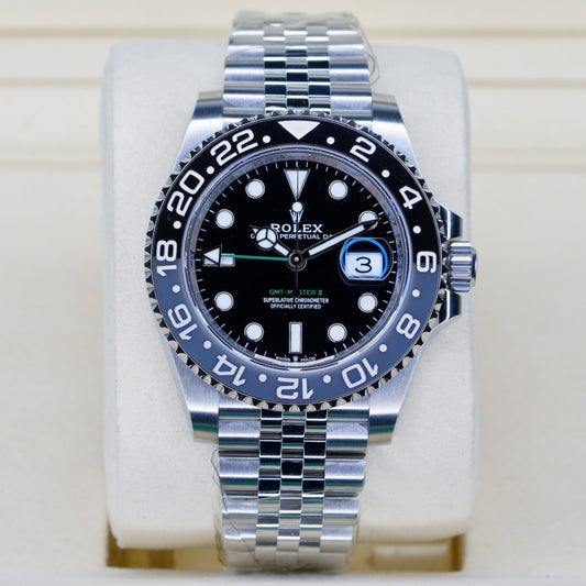 Rolex NEW 2026 GMT-Master II 126710GRNR “BRUCE WAYNE” Black Dial Grey & Black Bezel Stainless Steel 40mm