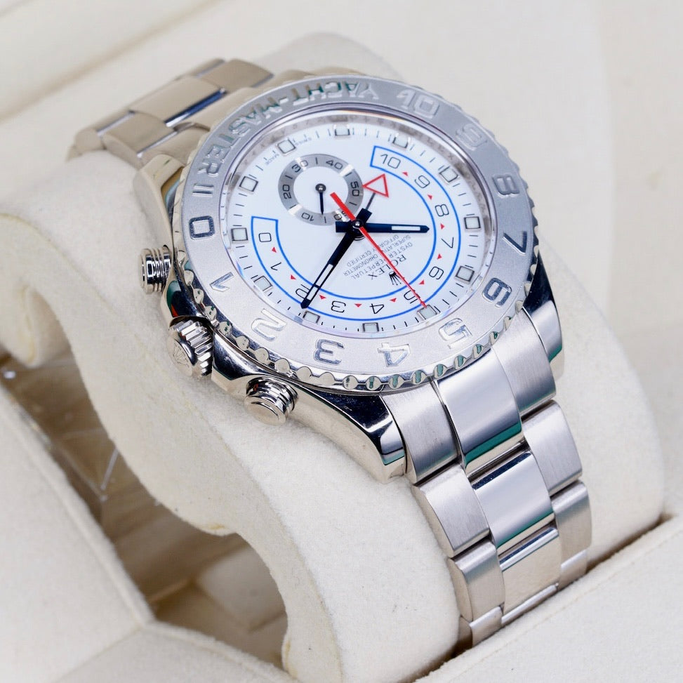 Rolex Yacht-Master II 116689 White Dial White Gold 44mm 2013