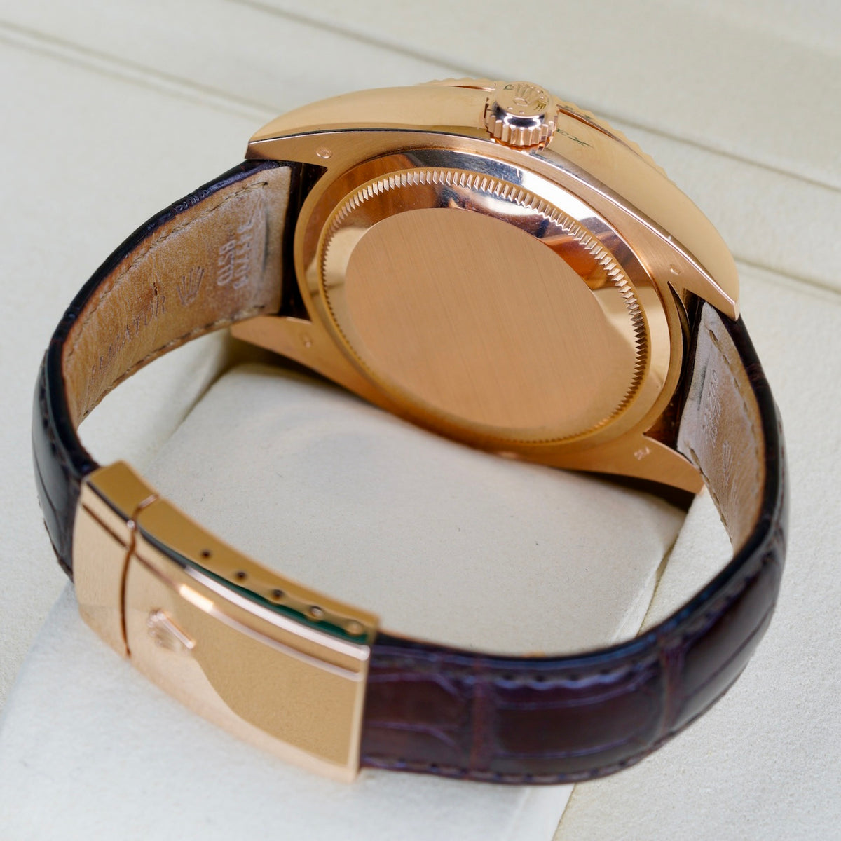 Rolex Sky-Dweller 326135 “CHOCO ARABIC” Brown Arabic Dial Rose Gold Leather Strap 42mm